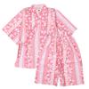 Junior Jinbei Rabbit Print Made In 160cm Girls' Kimono, Japan, 100% Cotton, Pink,