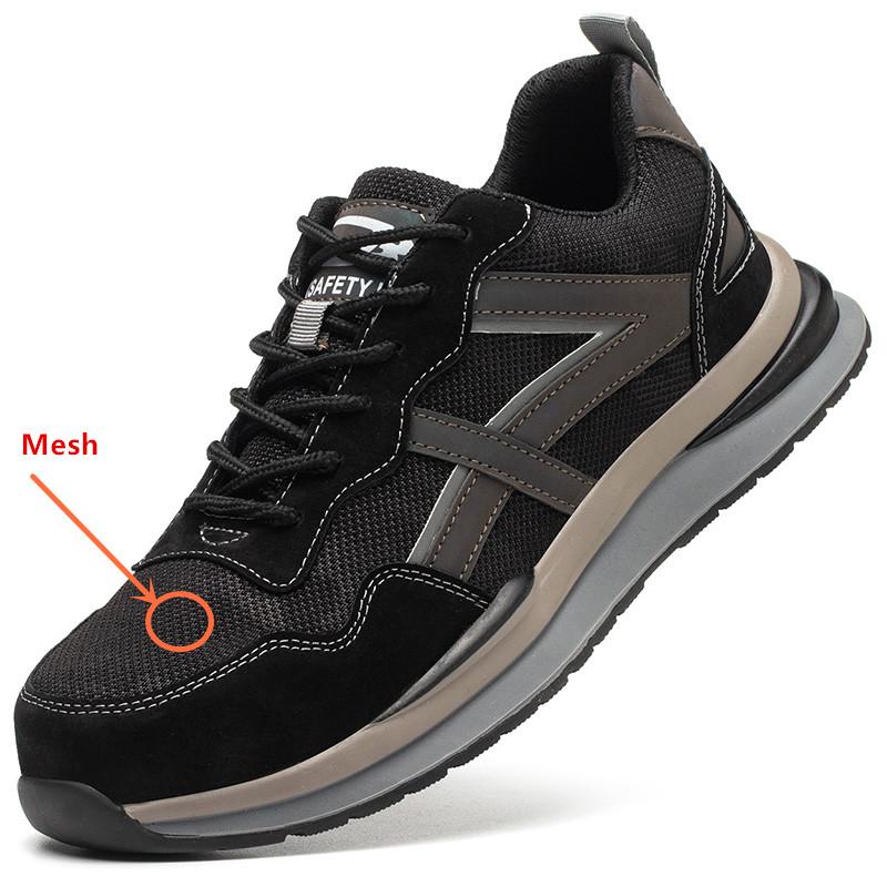 Защитная рабочая обувь со стальным носком, антипрокольная, противоскользящая, дышащая, безопасная рабочая обувь, легкая защитная обувь
