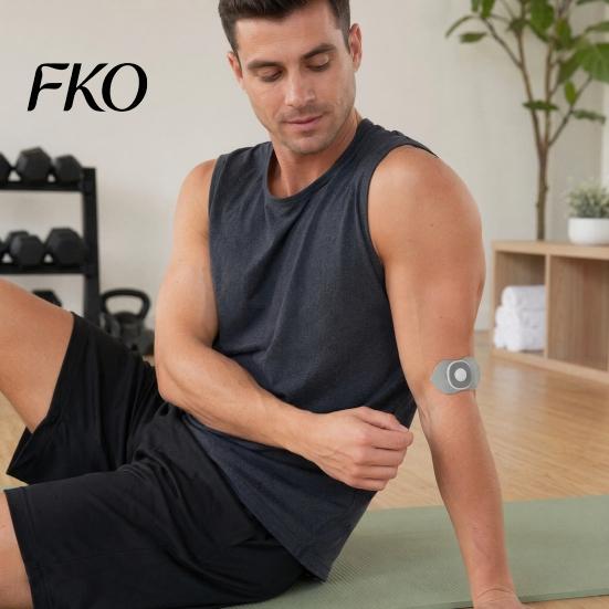 Adjustable Intensity Massager Muscle Electric Massager, Neck Gel Pads Trainer, Stimulator Sticker Advanced Massage Technology Gels, Blood Circulation