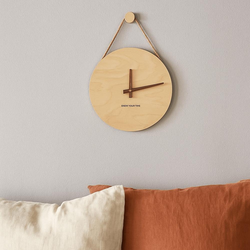 Round Scale Clock Hanging Aesthetic Clock Home Decor Wall Clock Bedroom