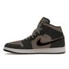 Мужские кроссовки Air Jordan 1 Mid SE Night Stadium серо-черные на плоской подошве оловянные FQ8338-017