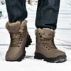 2025 Winter Snow Boots Men Plus Fleece Thickened Non-slip Waterproof Winter Warm High Top Ankle Boots Cotton Shoes
