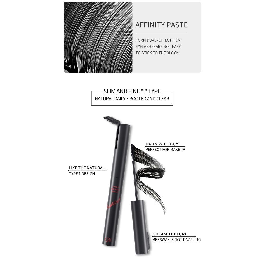 Тушь для ресниц QIC Fine Brush с длинными кудрями и водостойкая тушь для макияжа Самодельный макияж Комбинированный макияж