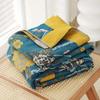Multi-layer Gauze Throw Blanket Soft Breathable and Skin Friendly Bed Cover Sofa Towel Couch Blanket Lunch Break Blanket Summer Cooling Quilt