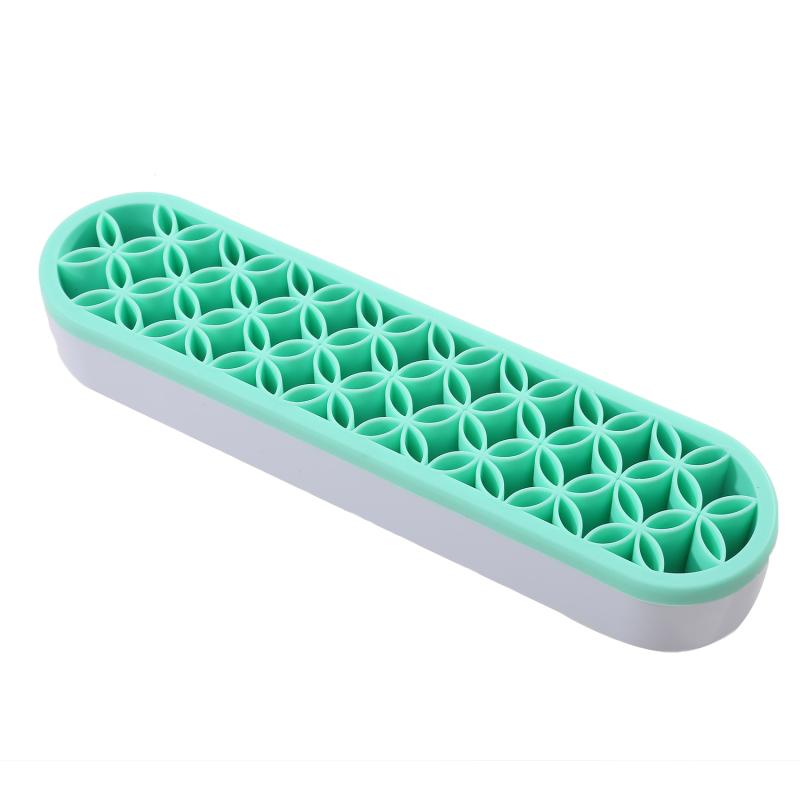 Многоцелевой держатель для хранения кистей для макияжа, силиконовый держатель для помады и карандаша для бровей, органайзеры для рабочего стола