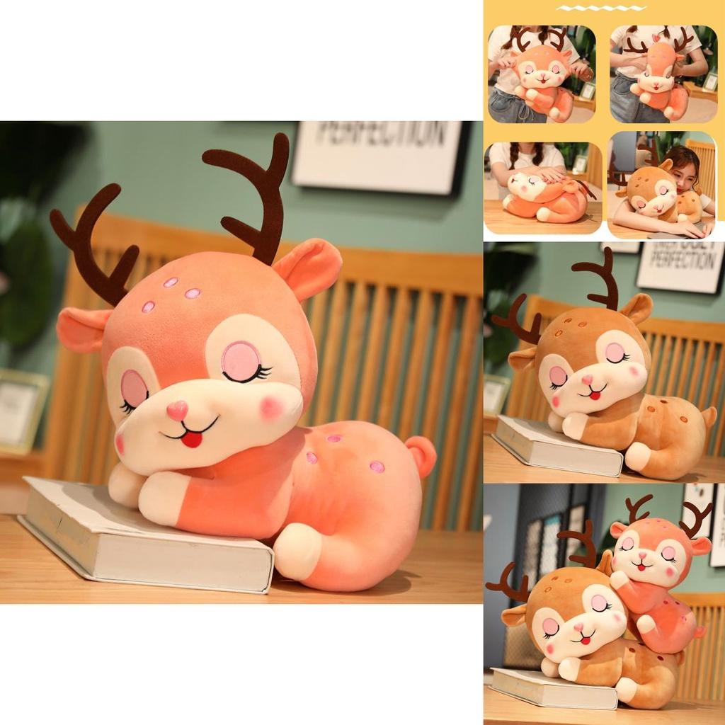 Magical Deer Plush Doll Fluffy Stuffed Animal Water Crystal Super Soft Ideal Gift For Teenagers And Adults