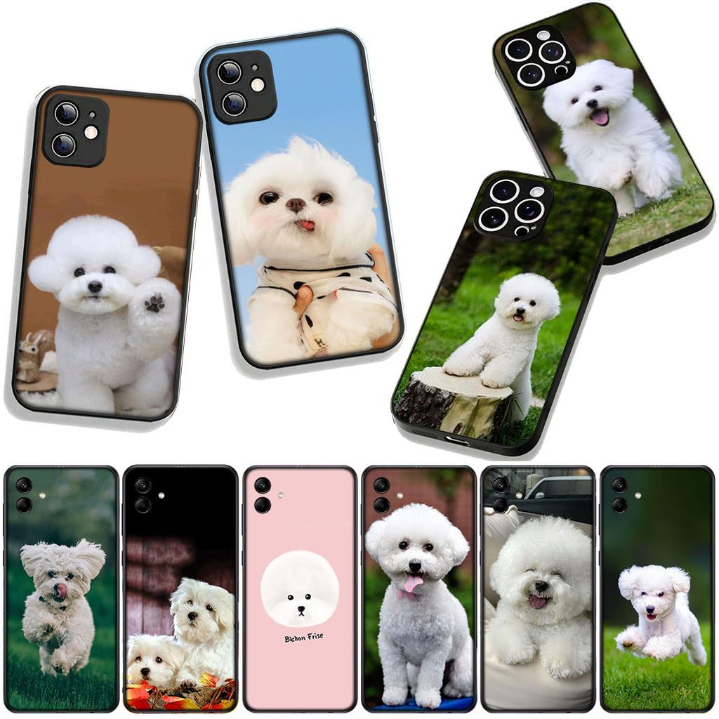 Phone Cover Bichon Frise Dog Cute Pet Casing for OPPO A54 A40 A60 A80 A18 A16 A17 A38 A78 A79 A57 A55 A96 A15 A12 Case
