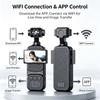 Portable Outdoor Camera, 360° Rotatable Lens,2k HD Recording, Image Stabilization, One‑Touch Record for Cycling Vlogging