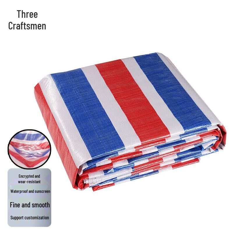 Sanjiang Heavy-Duty Striped Waterproof Tarp