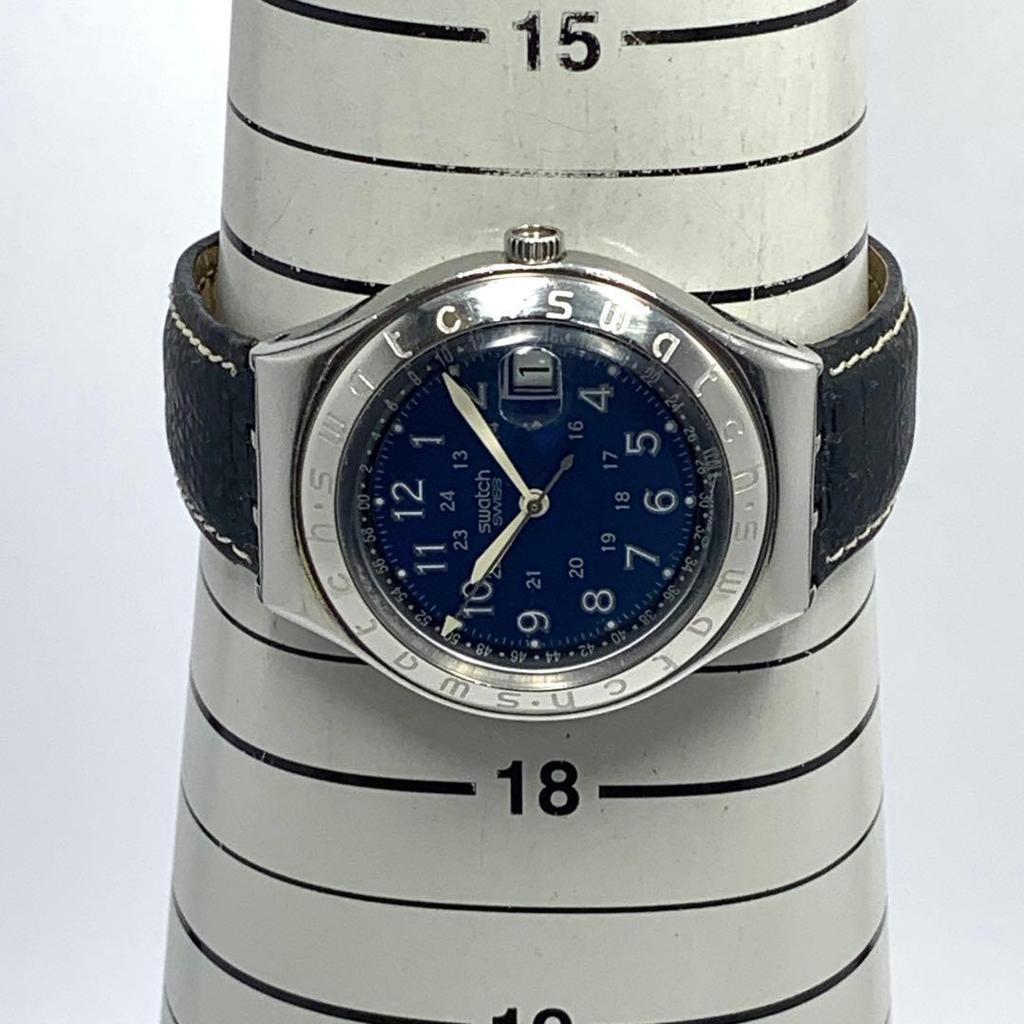 Б/У 444 [Батарея заменена, Очищены] Рабочие мужские часы Swatch Swatch IRONY SWISS MADE Дата Кварцевые Арабские цифры Популярные