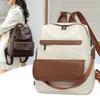 Commuter Backpack Large Capacity Women's Soft Leather Backpack