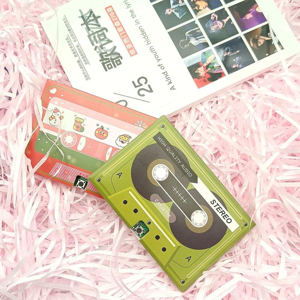 Portable Phonograph Tape Cards DIY Romantic Recording Cassette New Voice Recording Card