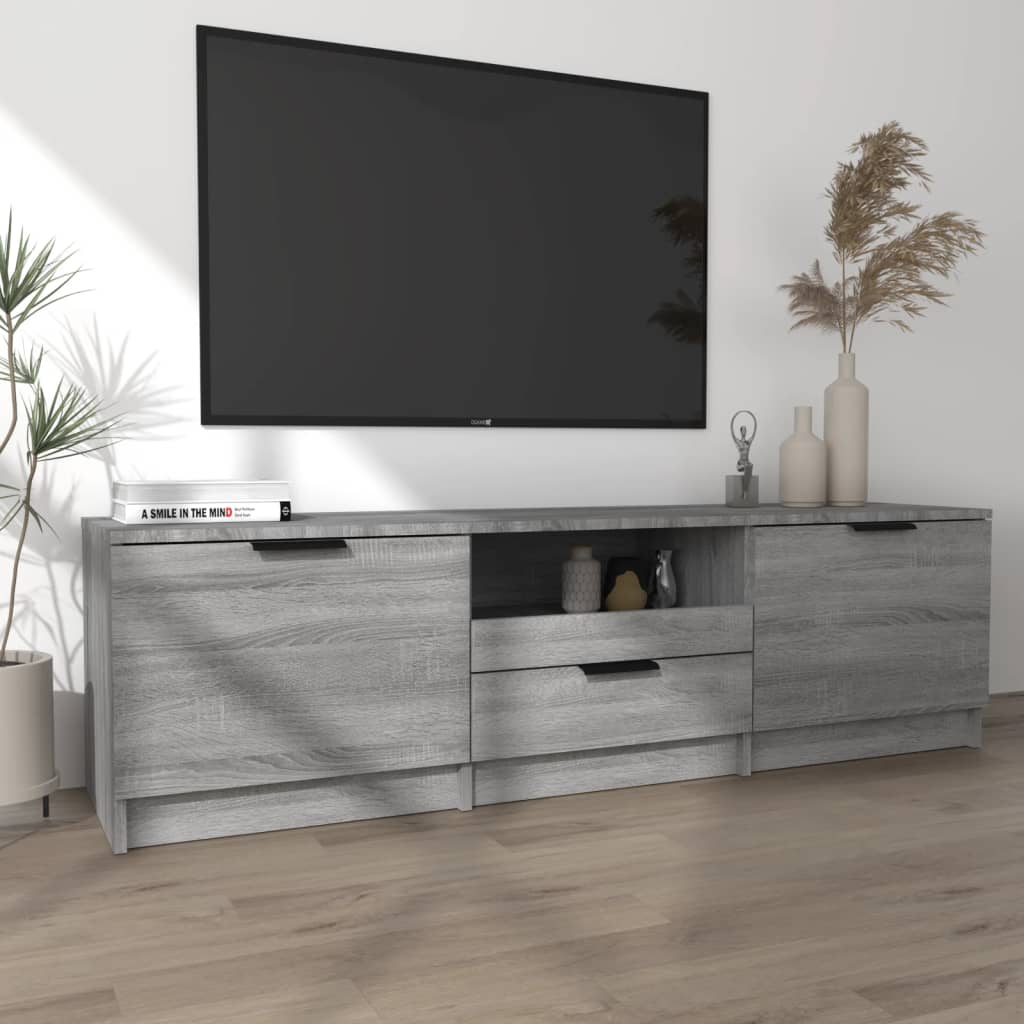 TV Cabinet Gray Sonoma 140 x 35 x 40 cm Particleboard