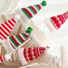 Creative Christmas Elf Legs Doll Larger Stuffed Xmas Tree Decorations Striped Boots Elf Leg Tree Topper Holiday Party