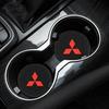 2Pcs Car Interior Accessories Water Cup Coaster Mat for Mitsubishi Outlander Lancer Pajero Interior Decoration Supplies