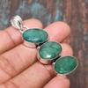 Lab-Created Emerald Gemstone 925 Sterling Silver Handmade Jewelry Pendant