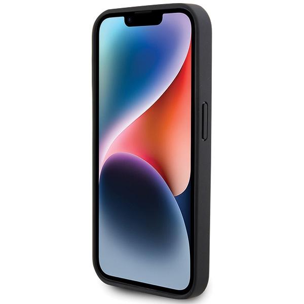 Ferrari Fehmp15Lptek Iphone 15 Pro 6.1 Czarny/Black Hardcase Carbon Metal Logo Magsafe