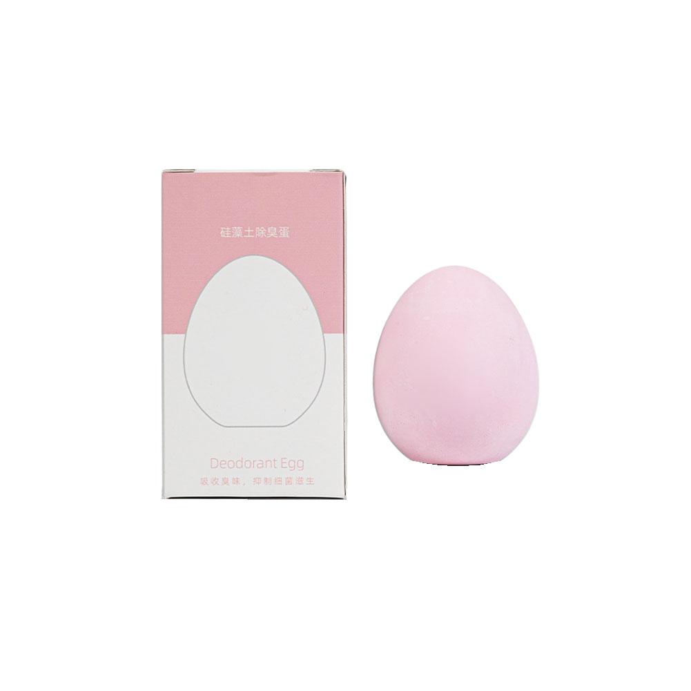 Okayama Diatomite Fridge Deodorizer Egg Natural Odor Absorber Moisture Control Reusable for Refrigerator Closet Shoe Cabinet
