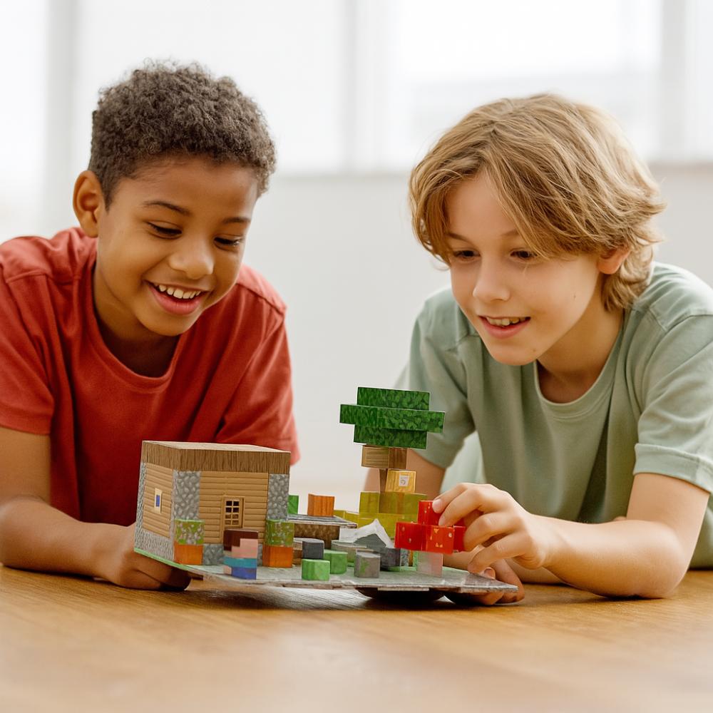 Магнитные строительные блоки Мир Майнкрафт Магнитный кубик Кирпичик Сенсорные Лучшие наборы для мальчиков девочек детей Сделай сам Пиксельный стиль Модель Базовая пластина Игрушка