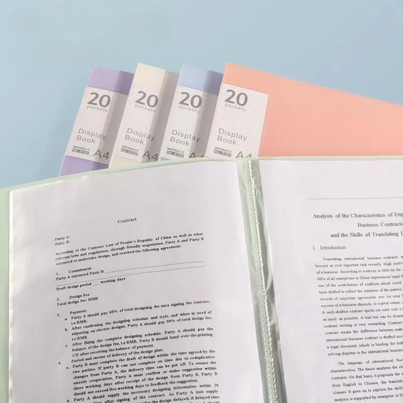 Информационный набор в папке А4, 20 страниц, 1 шт., Прозрачный многостраничный информационный файл для студентов для хранения экзаменационных работ