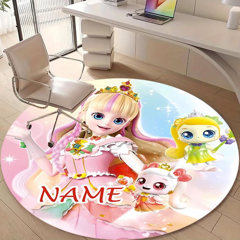 Personalized Magic Sweethear Round Chair Office Rug - Perfect for Mat, Office Chair & More - Ideal Gift for Birthdays and Holidays