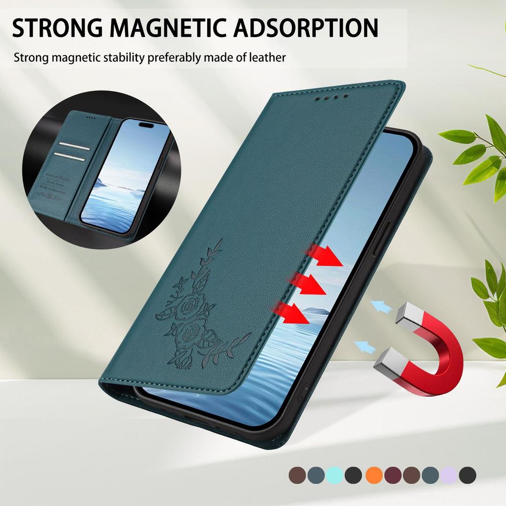 Кошелек-чехол-книжка для Samsung Galaxy A57 A37 A26 A36 A56 A55 A35 A25 A24 A34 A54 A33 A53 A73 4G 5G с блокировкой RFID и магнитной застежкой