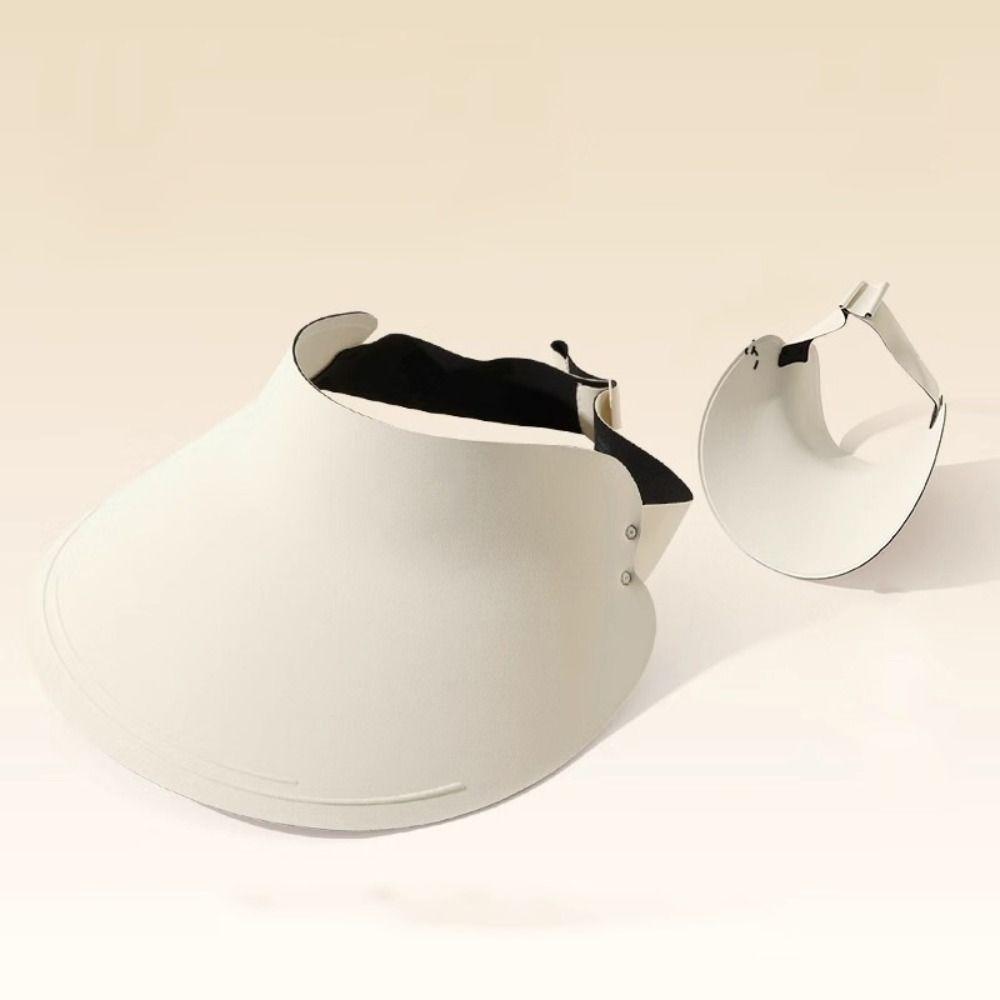 Широкополая бесшовная кепка-визор Дышащая пляжная кепка Защита от УФ-излучения Солнцезащитная Кепка с пустым верхом Летняя