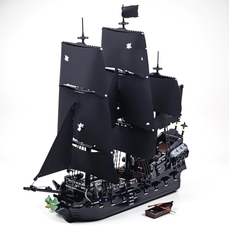 2862pcs Jack's Black Pirate Ship Model Sailboat Vessel Kit for Kids & Adults Ideal Birthday Or Christmas Gift