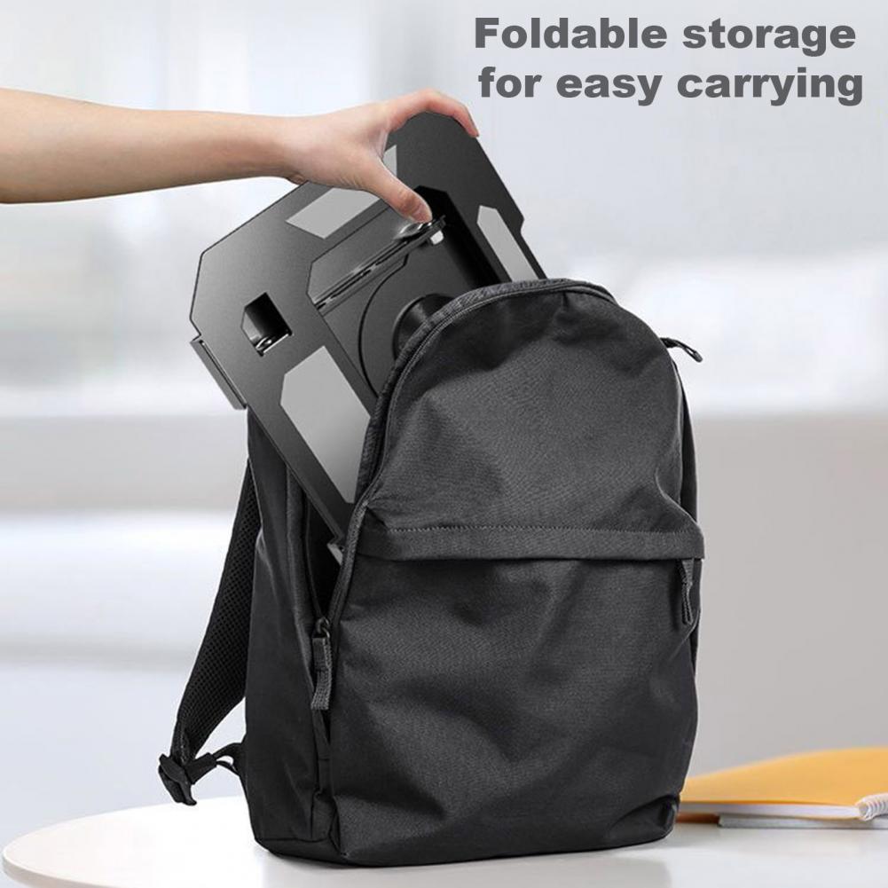 Прочная подставка для ноутбука, вращающаяся на 360 градусов, с регулируемым углом наклона, прочная конструкция, складная конструкция для работы