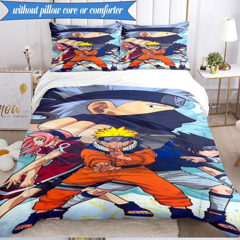 Ninja Team Adventure 3pcs K-pop music group Bedding set,Ideal for Bedroom, Dormitory,Including Duvet Cover And 2pcs Pillowcases,Fan gifts