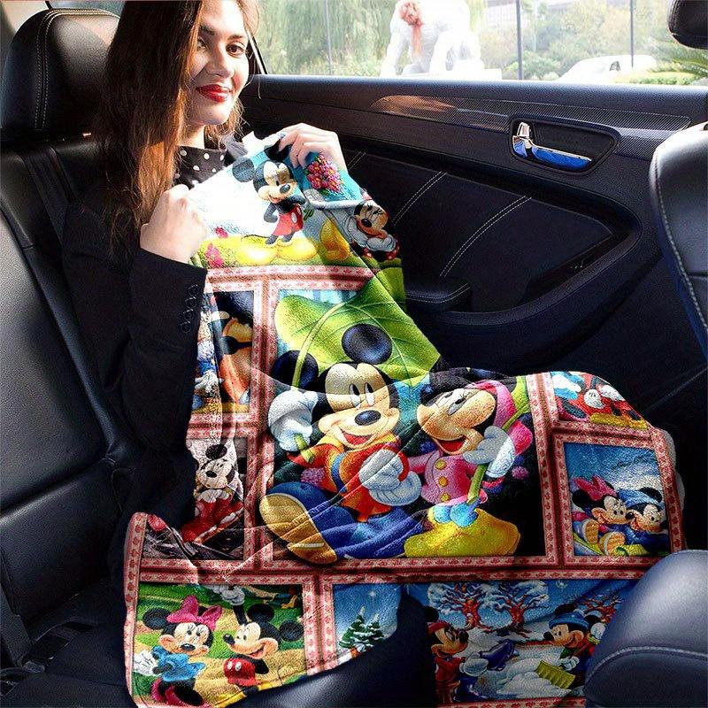 Mickey & Minnie Blanket Soft, Warm Flannel Throw for Couch, Bed, Travel, Camping | All-Season Cozy Nap Blanket