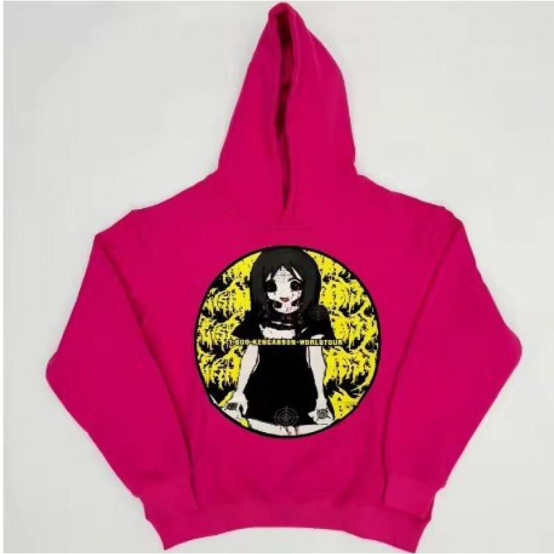 Oversized Hooded Zip-Up Sweatshirt With 3D Digital Print Streetwear Unisex Loose Fit Casual Pullover Youth