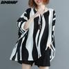 Summer Women T-Shirt Linen Tshirt Fashion Patchwork Bat Tops Tees Striped Oversize Tunic Shirt Loose Casual