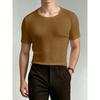 Men S Solid Color Short Sleeve T Shirt Loose Fit Korean Style