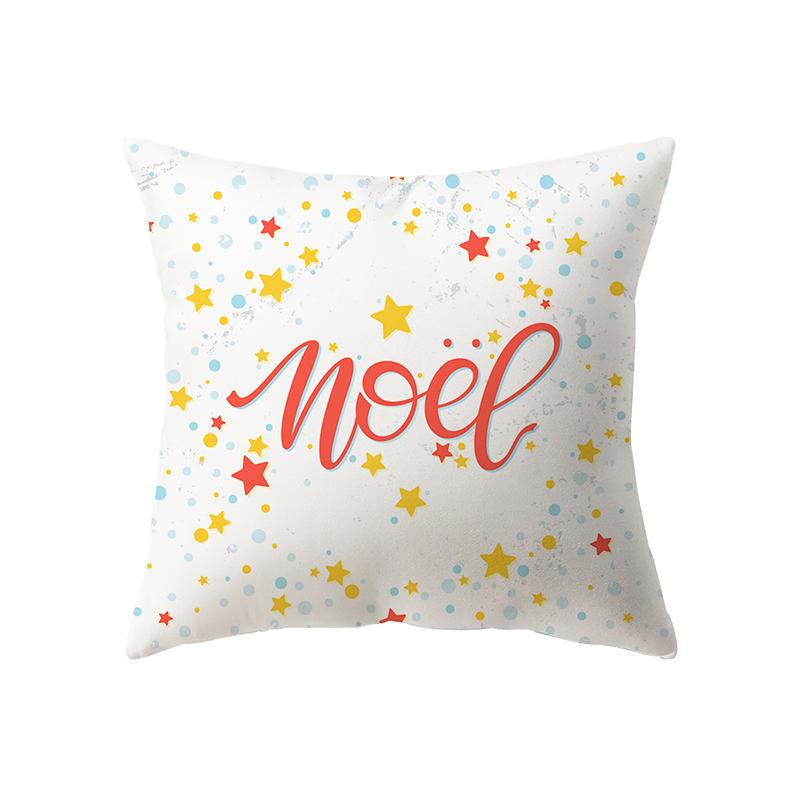 Christmas Theme Christmas Decoration Printing Pattern Cushion Cover Home Living Room Sofa Decoration Pillow Pillow Cover