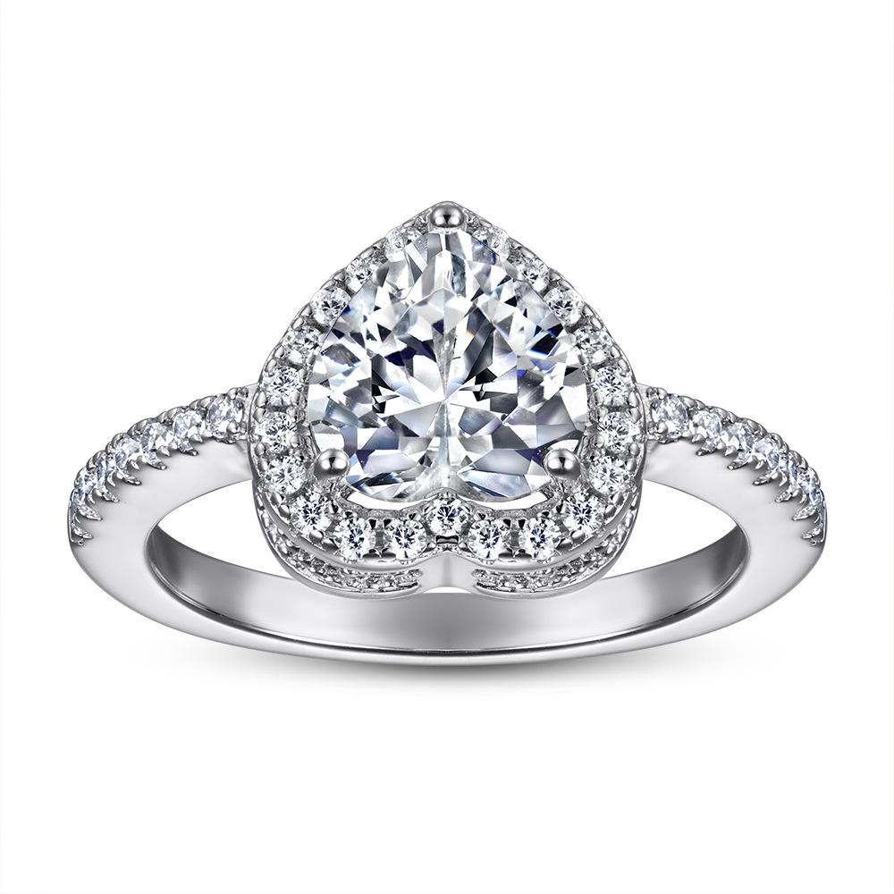 Классическое кольцо Lindon из стерлингового серебра 925 пробы с цирконом, женские украшения, свадебное обещание, подарок для вечеринки