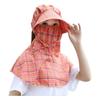 Модная Быстросохнущая Маска для Лица Шляпа от Солнца с Широкими Полями Дышащая Шляпа для Сбора Чая Регулируемая Защита от УФ Излучения Полностью Закрывающая Лицо Летняя