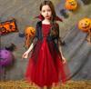 Girls Ghost Bride Costume Kids Halloween Carnival Party Children Cosplay Terror Vampire Bat Dress Magic Witch Clothes