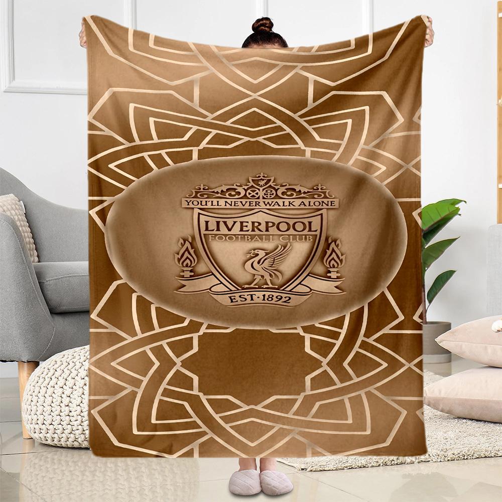 Liverpool Football Club Blanket Comfortable Perfect For Office Bedding Chair For All Seasons Modern Perfect Gift For Relatives And Friends