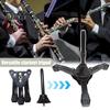 Clarinet Stand Portable Flute Clarinet Tripod Stand Foldable Wind Instrument Holder for Oboe Flute Clarinet Straight Saxophone