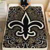 New Orleans Saints Print Flannel Blanket, High quality Comfortable for All Seasons, Home Decor, Warmth and Comfort, Perfect for Christmas Gifts