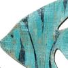 10Pcs/Set Fish Wall Decoration Coastal Style Wooden Fish Beach Theme Wall Art Fish Ornament for Walls Doors Bedrooms Living Rooms