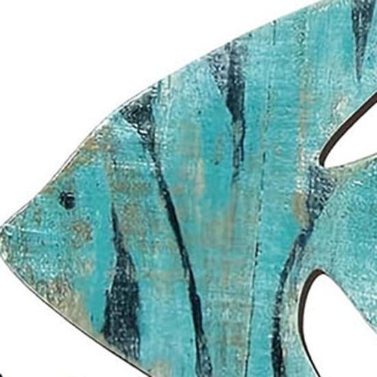 10 шт./набор Рыба Настенное украшение Прибрежный стиль Деревянная рыба Пляжная тематика Настенное искусство Рыбное украшение для стен Дверей Спален Гостиных