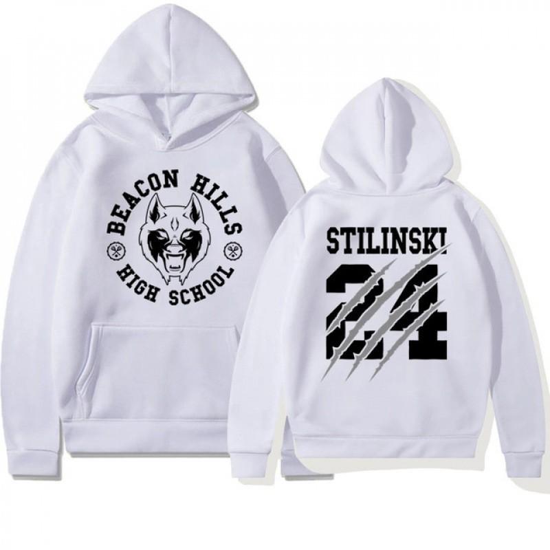 Teen Wolf Stiles Stilinski Inspired Hoodie Mens Casual Fall Graphic Sweatshirt Unisex Streetwear