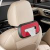 Автомобильный ящик для салфеток для Tesla, Bmw, Mercedes, Benz, Volkswagen, кожаный держатель для салфеток, парковочный номерной знак, ящик для хранения в салоне