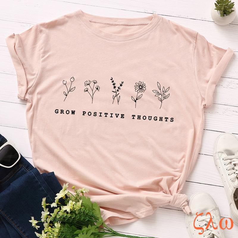 Женские футболки Zavita, летние повседневные рубашки с принтом, топы с коротким рукавом и круглым вырезом с цветочным принтом, S-5XL, большие размеры