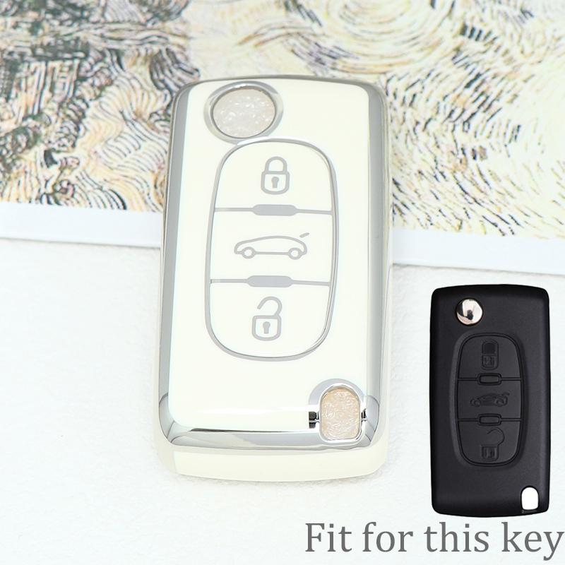 Чехол-брелок на 2/3 кнопки для Citroen C-Crosser C3 C4 Picasso Berlingo, чехол для Peugeot Partner Tepee 207 307 308 407, брелок