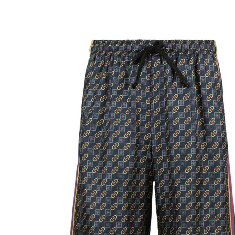 Gucci Хлопковые шорты с пряжкой-подкову и плетением 572728-XJA4Y-4823