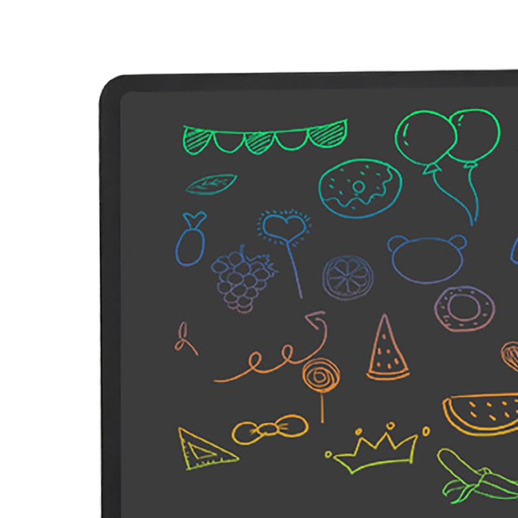 16 Inch Electronic LCD Writing Board Colorful Drawing Doodle Board Tablet for Outdoor Travel Black