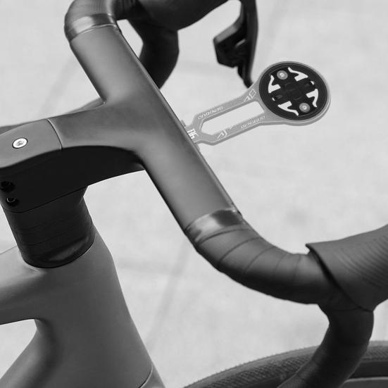 Adjustable Bike Computer Mount Front Cycling Computer Extension Bracket Road Bikes Integrated Handlebar Computer Holder for Garmin Cateye Bryton